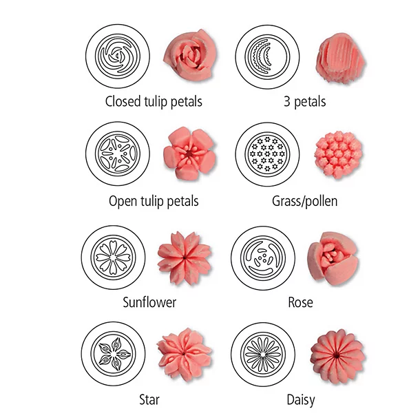 Lakeland Russian Nozzle Icing Set - 8 Nozzles And 3 Piping Bags 5 Lakeland Russian Nozzle Icing Set - 8 Nozzles And 3 Piping Bags - Image 3