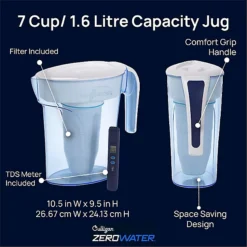 ZeroWater 5-Stage Water Filter Jug With Free TDS Meter 1.7L -Lake Land 73247 3
