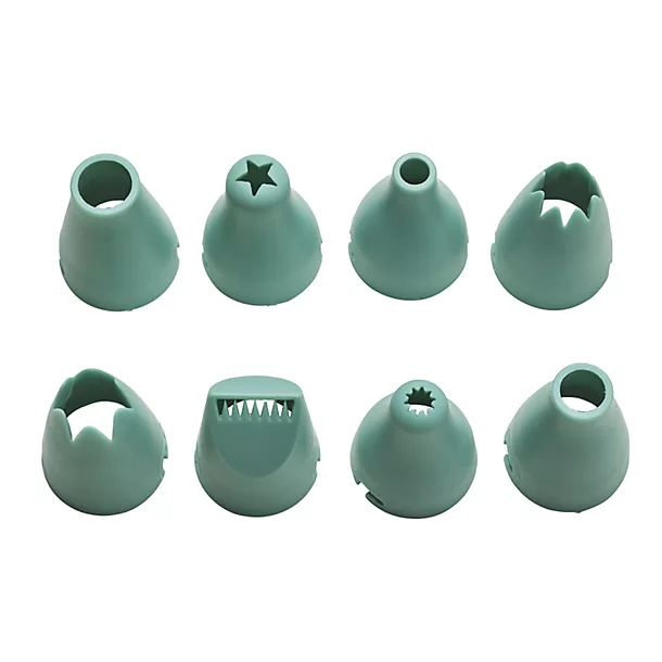 Silicone Piping Bag With Built-in Coupler And 8 Nozzles 5 Silicone Piping Bag With Built-in Coupler And 8 Nozzles - Image 3