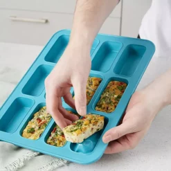 Reinforced Silicone 12-Cup Mini Loaf Cake Pan -Lake Land 73286 4