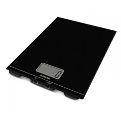 Salter Flat Glass Kitchen Platform Scale Black 1172BKDR