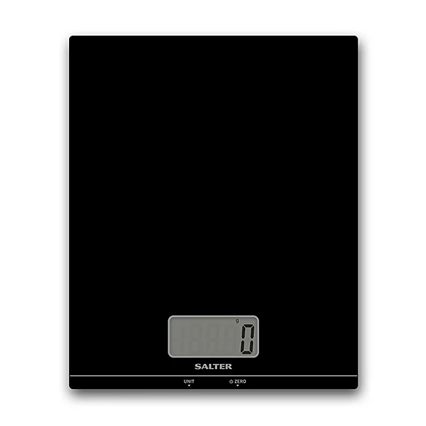 Salter Flat Glass Kitchen Platform Scale Black 1172BKDR 5 Salter Flat Glass Kitchen Platform Scale Black 1172BKDR - Image 3
