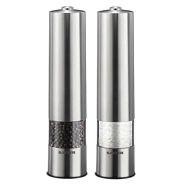 Salter Electronic Salt And Pepper Mill Set 3 Salter Electronic Salt And Pepper Mill Set