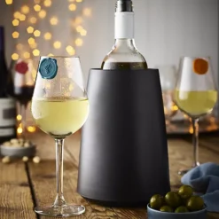 Vacu Vin Active Wine Cooler Elegant Black -Lake Land 73560 2