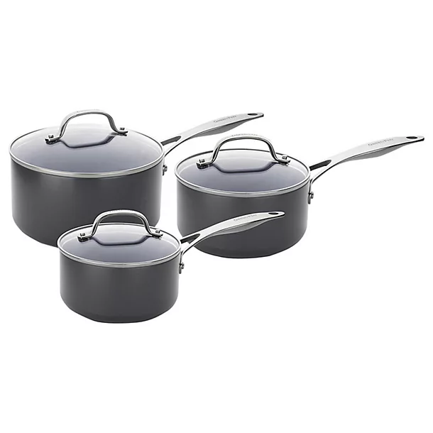 GreenPan Venice Pro 3-Piece Pan Set With Lids 3 GreenPan Venice Pro 3-Piece Pan Set With Lids