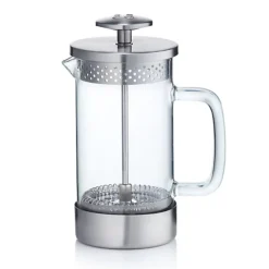 Barista And Co. Silver 3-Cup Cafetière