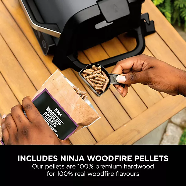 Ninja Woodfire Electric BBQ Grill, Smoker, Air Fryer And Cover Bundle 12 Ninja Woodfire Electric BBQ Grill, Smoker, Air Fryer And Cover Bundle - Image 10