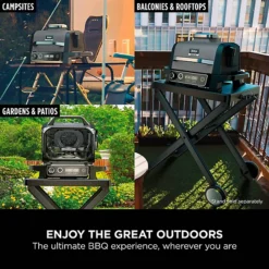 Ninja Woodfire Electric BBQ Grill, Smoker, Air Fryer And Cover Bundle 24 Ninja Woodfire Electric BBQ Grill, Smoker, Air Fryer And Cover Bundle -Lake Land 74419 11