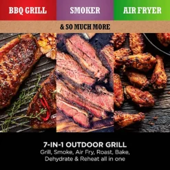 Ninja Woodfire Electric BBQ Grill & Smoker With All-Purpose Pellets Bundle -Lake Land 74481 5